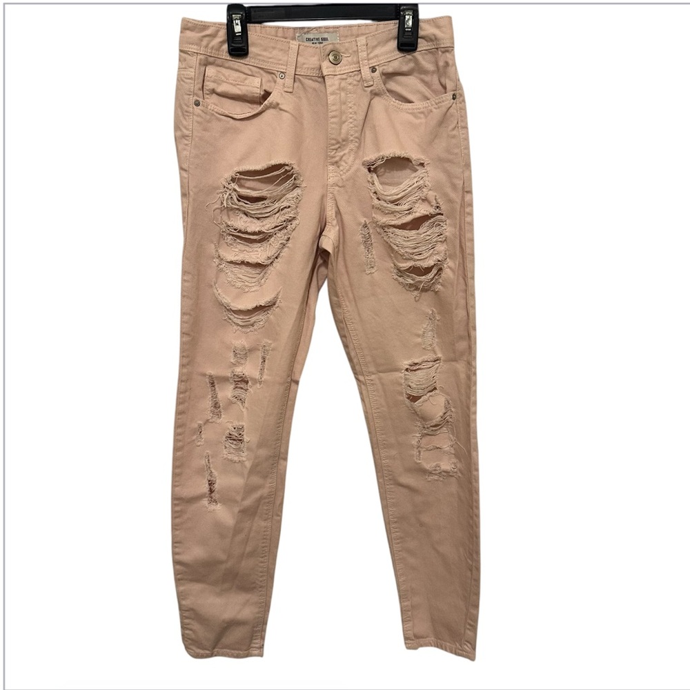Distressed Pink Jeans preowned size 3